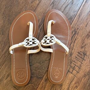Tory Burch Tan and soft pink Sandals
